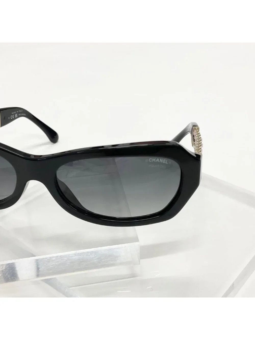 Chanel Sunglasses Logo Eyewear Black